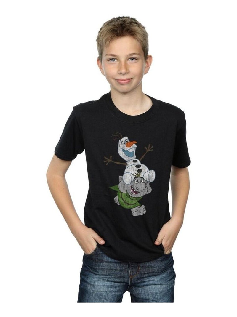 Disney - T-shirt FROZEN Noir - Kiabi