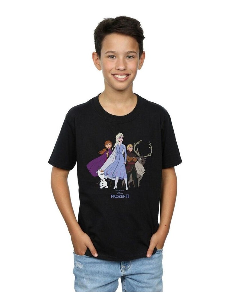 Disney - T-shirt FROZEN Noir - Kiabi