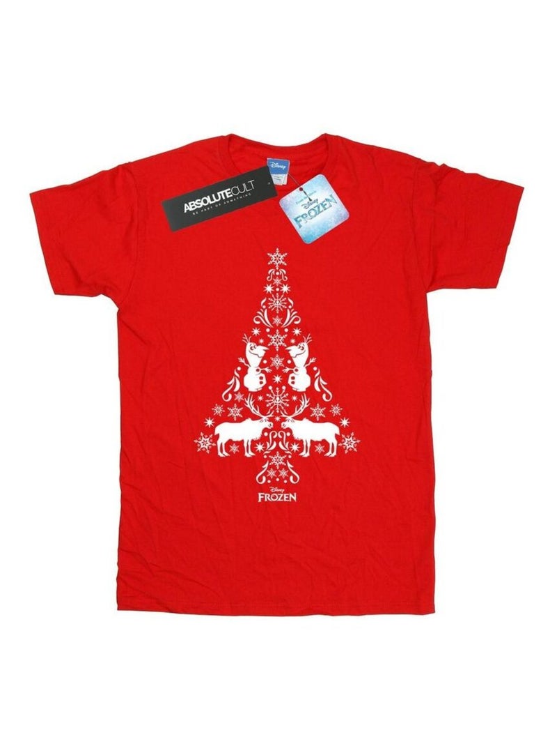 Disney - T-shirt FROZEN Rouge - Kiabi