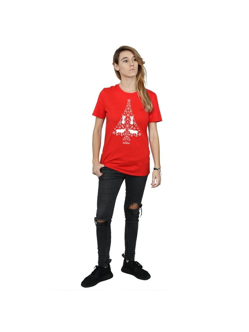 Disney - T-shirt FROZEN Rouge - Kiabi