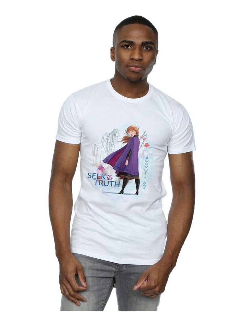 Disney - T-shirt FROZEN SEEK THE TRUTH Blanc - Kiabi