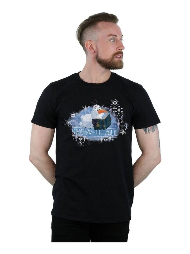 Disney - T-shirt FROZEN SNOW IT ALL Noir - Kiabi