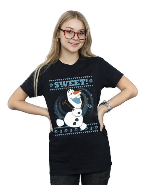 Disney - T-shirt FROZEN SWEET CHRISTMAS - Kiabi