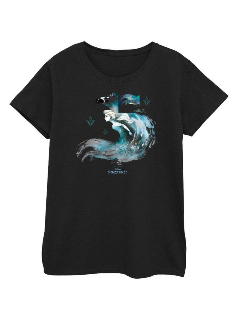 Disney - T-shirt FROZEN THE WATER SPIRIT Noir - Kiabi