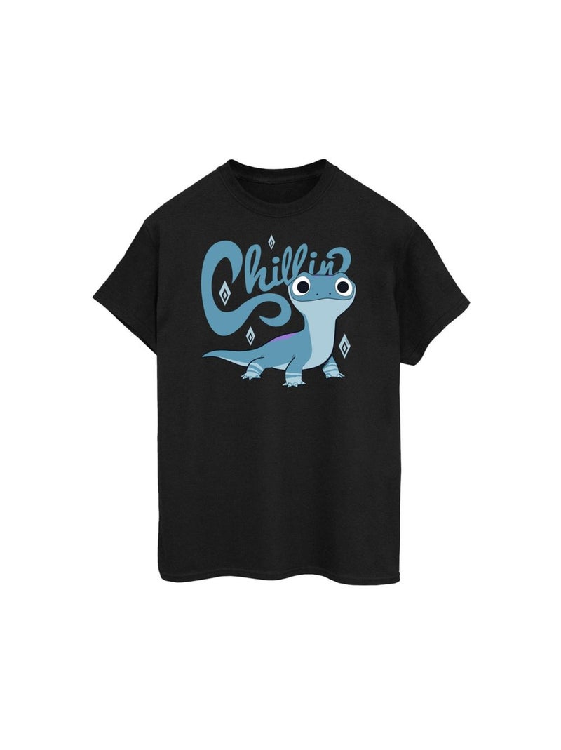 Disney - T-shirt FROZEN TOUGH Noir - Kiabi