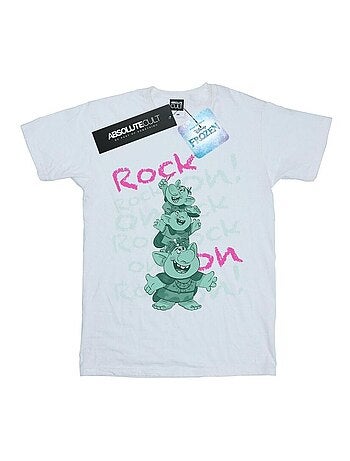 Disney - T-shirt FROZEN TROLLS ROCK ON