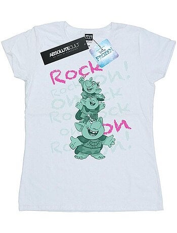 Disney - T-shirt FROZEN TROLLS ROCK ON