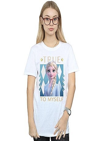 Disney - T-shirt La Reine des Neiges TRUE TO MYSELF