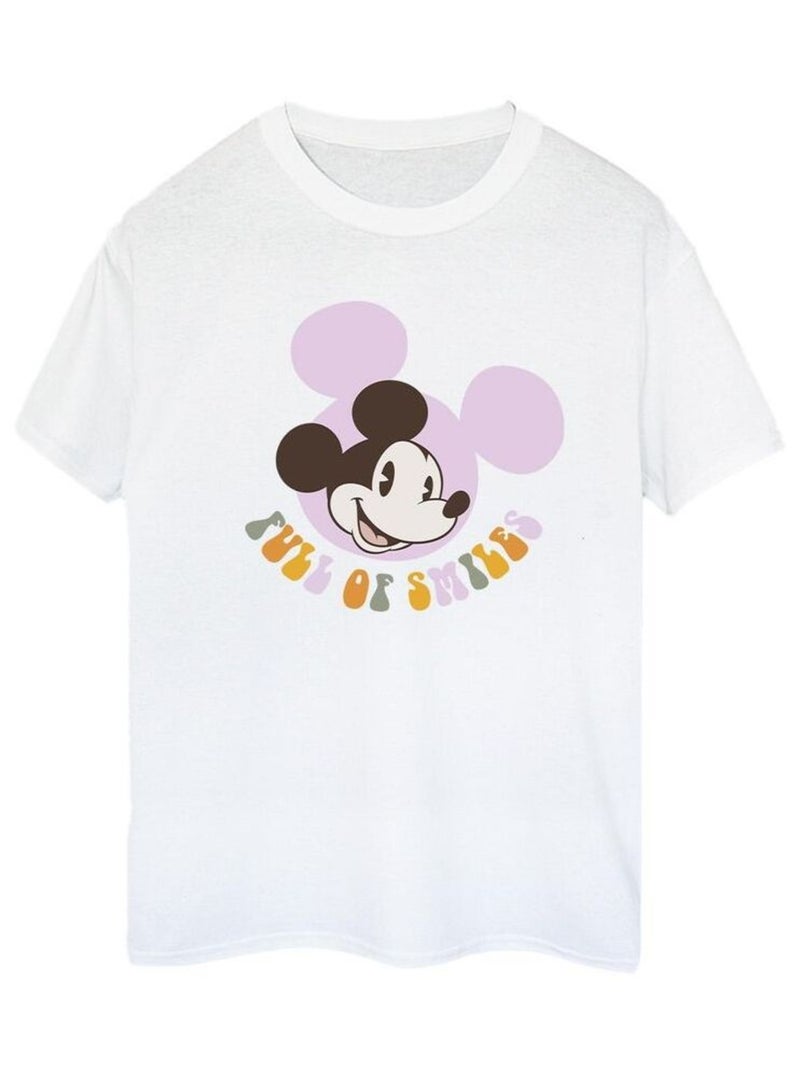 Disney - T-shirt FULL OF SMILES Blanc - Kiabi