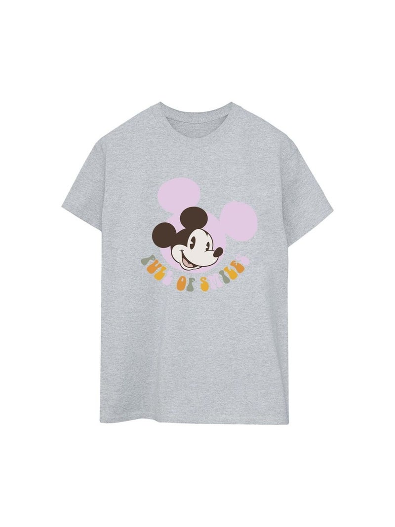 Disney - T-shirt FULL OF SMILES Gris chiné - Kiabi