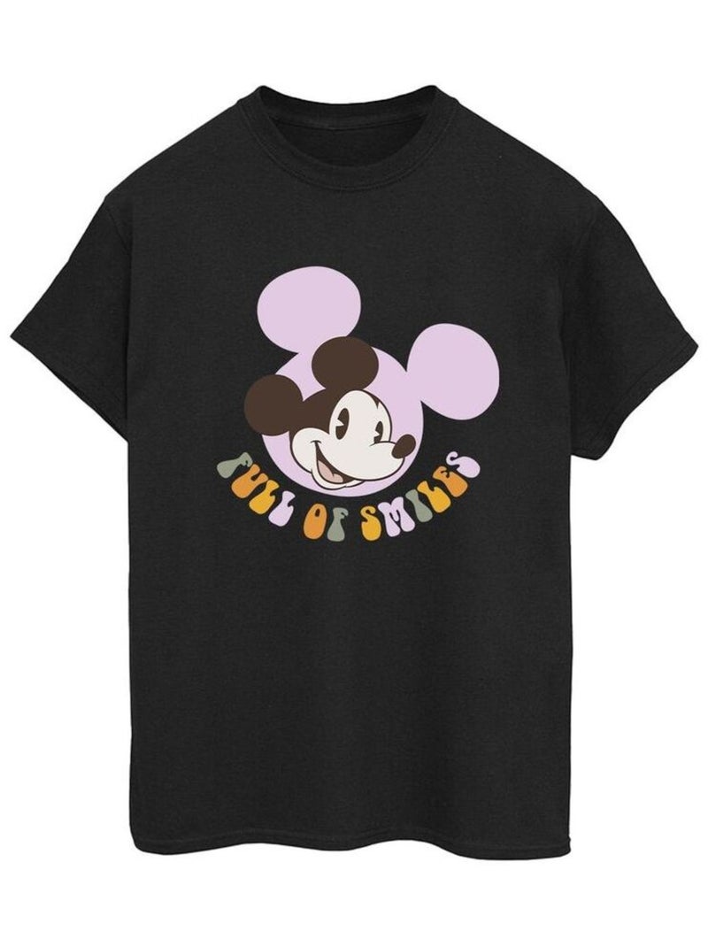 Disney - T-shirt FULL OF SMILES Noir - Kiabi