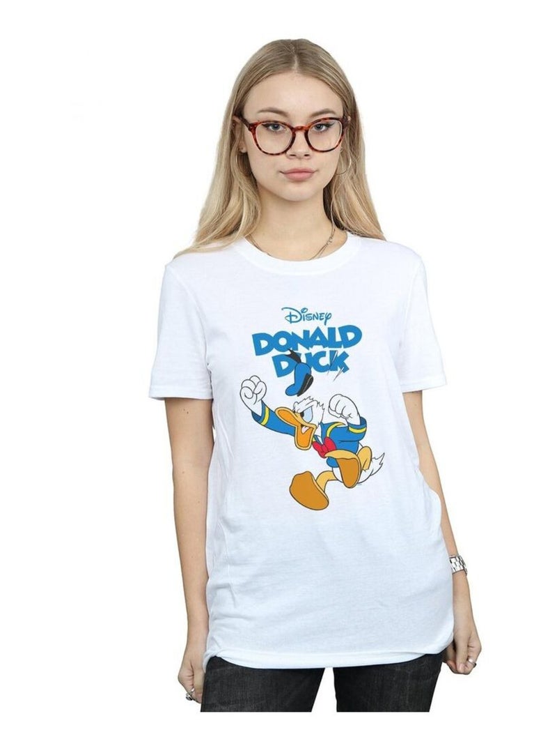 Disney - T-shirt FURIOUS DONALD Blanc - Kiabi