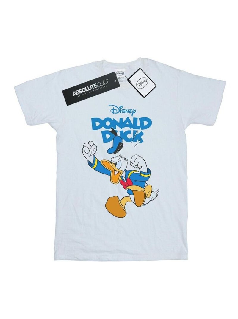 Disney - T-shirt FURIOUS DONALD Blanc - Kiabi