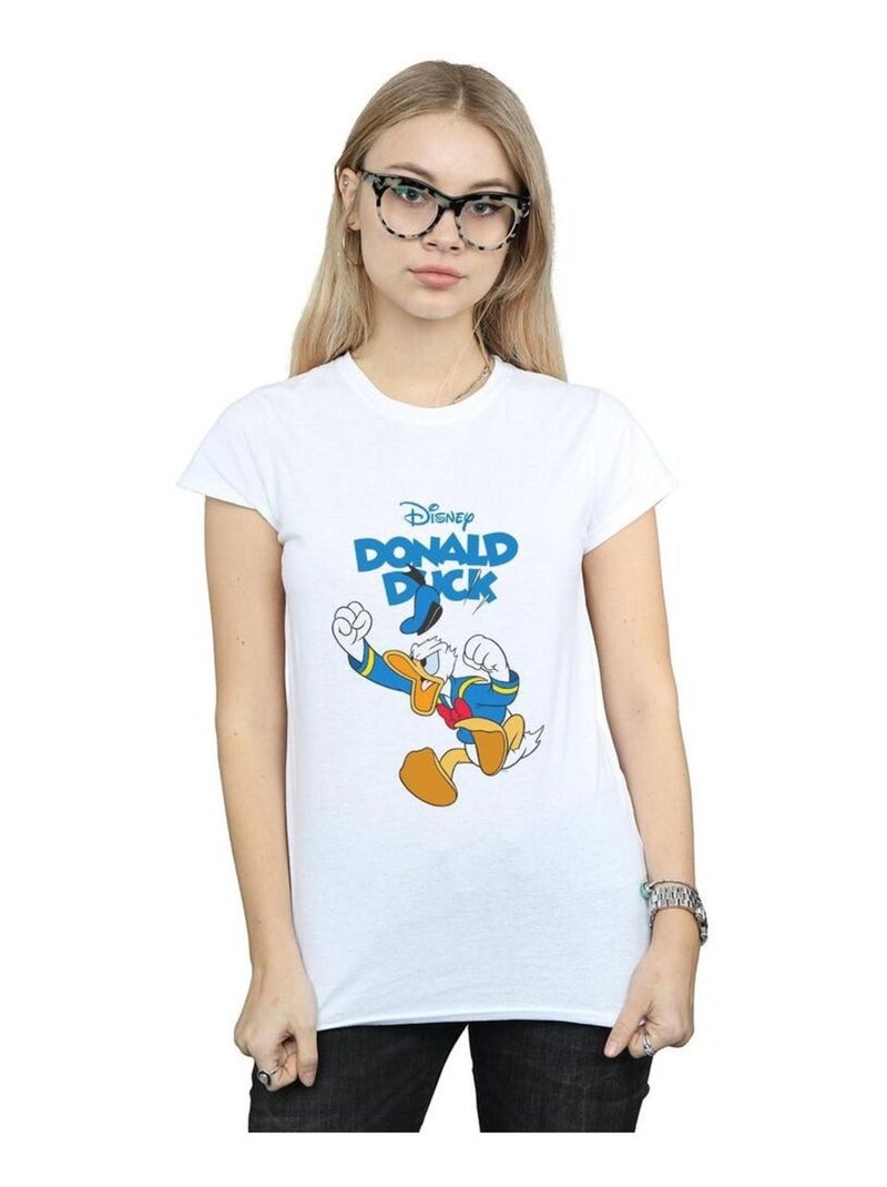 Disney - T-shirt FURIOUS DONALD Blanc - Kiabi