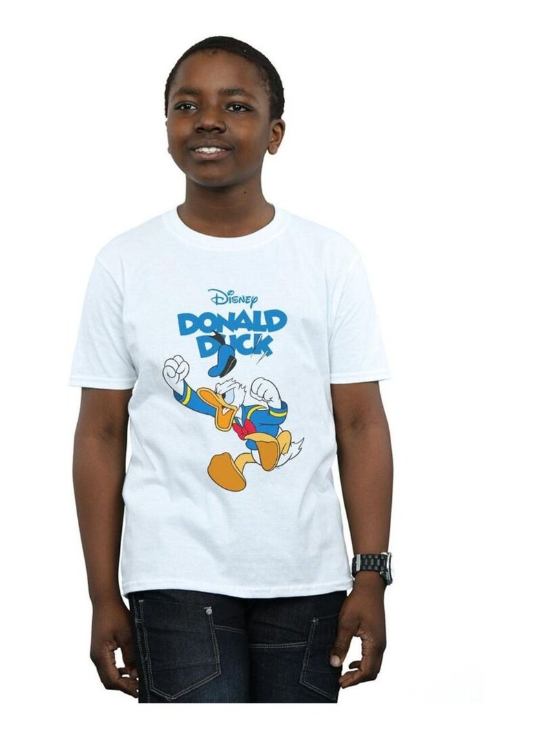 Disney - T-shirt FURIOUS DONALD Blanc - Kiabi