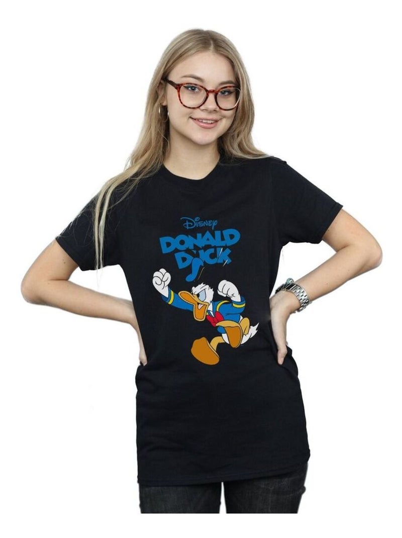 Disney - T-shirt FURIOUS DONALD Noir - Kiabi
