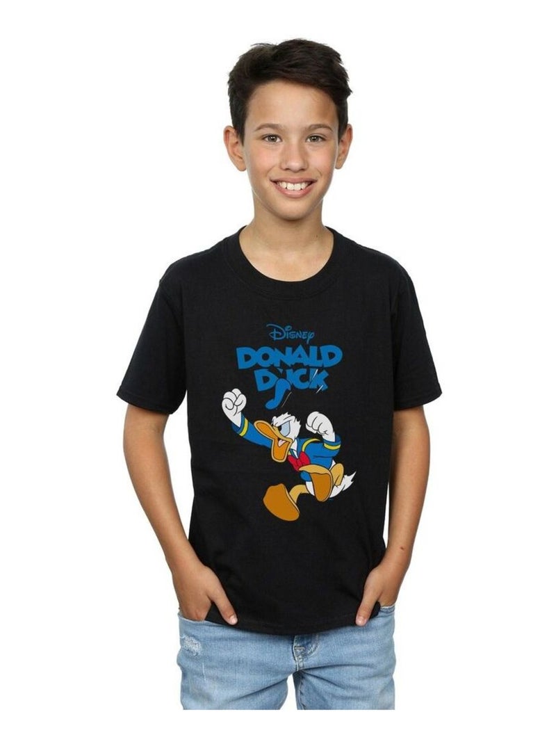 Disney - T-shirt FURIOUS DONALD Noir - Kiabi