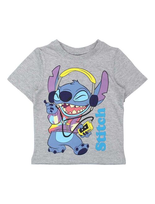 Disney - T-shirt garçon imprimé Lilo Et Stitch en coton - Kiabi