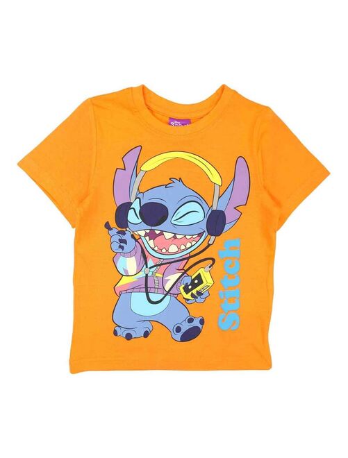 Disney - T-shirt garçon imprimé Lilo Et Stitch en coton - Kiabi