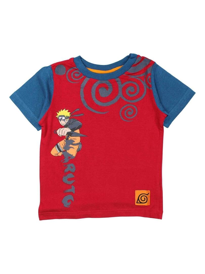 Disney T shirt gar on imprim Naruto en coton Rouge Kiabi