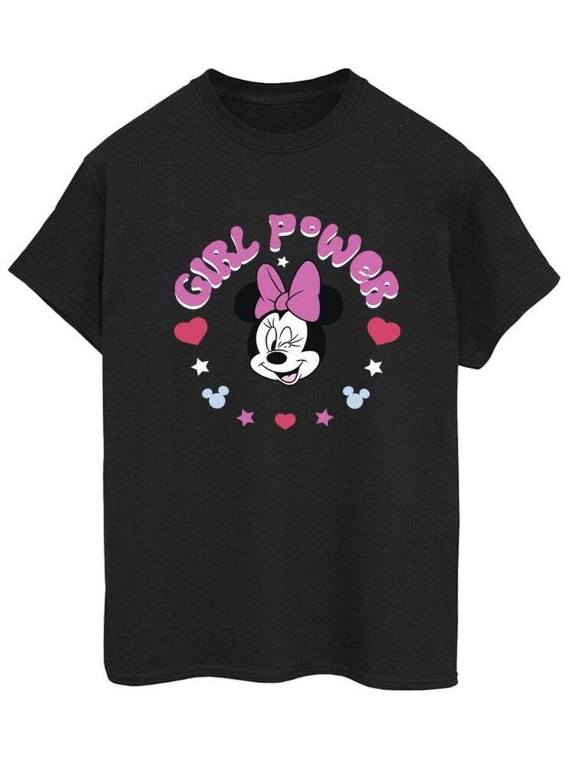 Disney - T-shirt GIRL POWER Noir - Kiabi