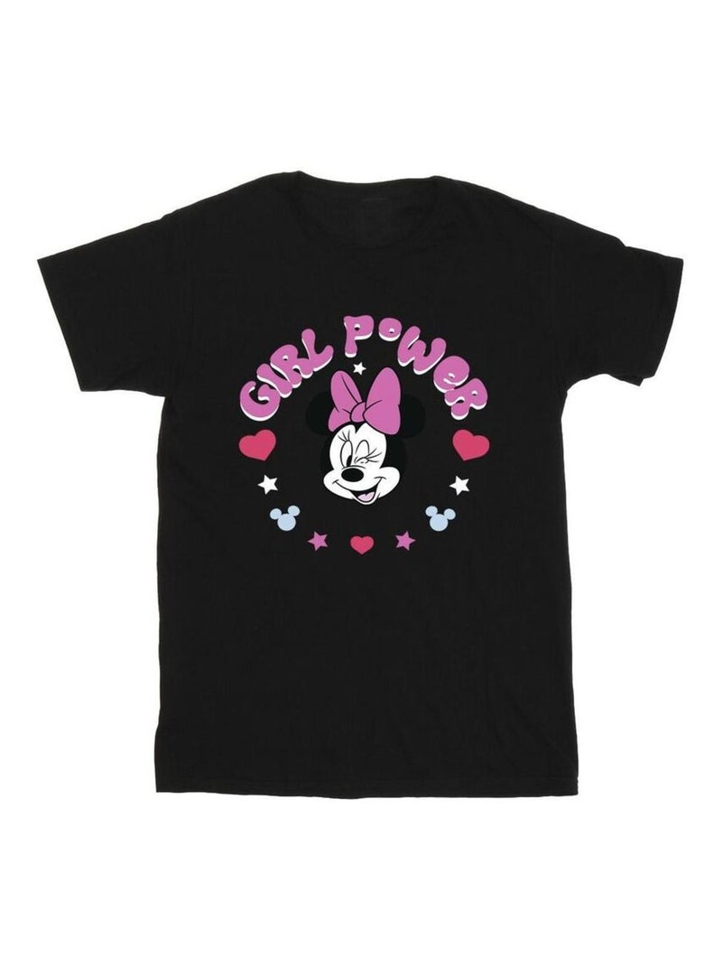 Disney - T-shirt GIRL POWER Noir - Kiabi