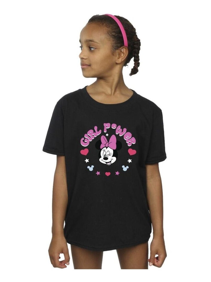 Disney - T-shirt GIRL POWER Noir - Kiabi