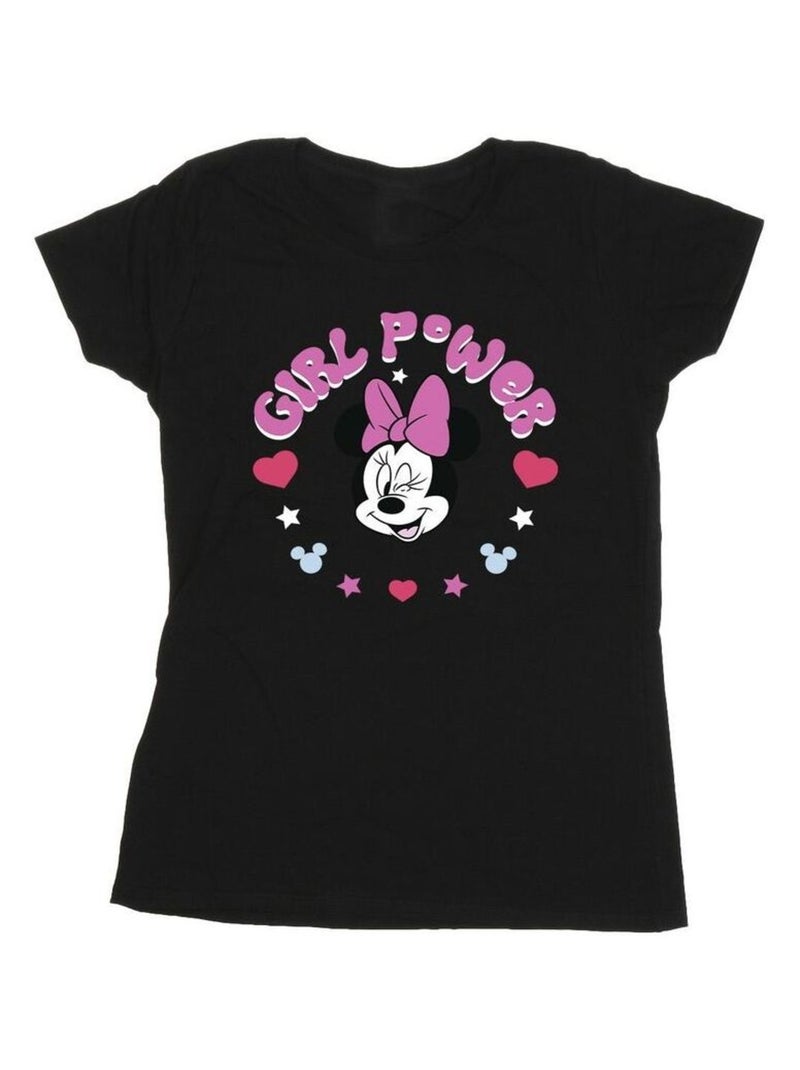 Disney - T-shirt GIRL POWER Noir - Kiabi