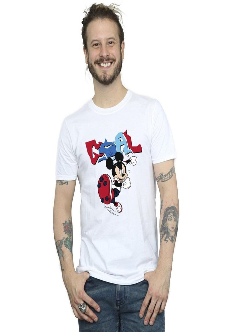 Disney - T-shirt GOAL STRIKER Blanc - Kiabi