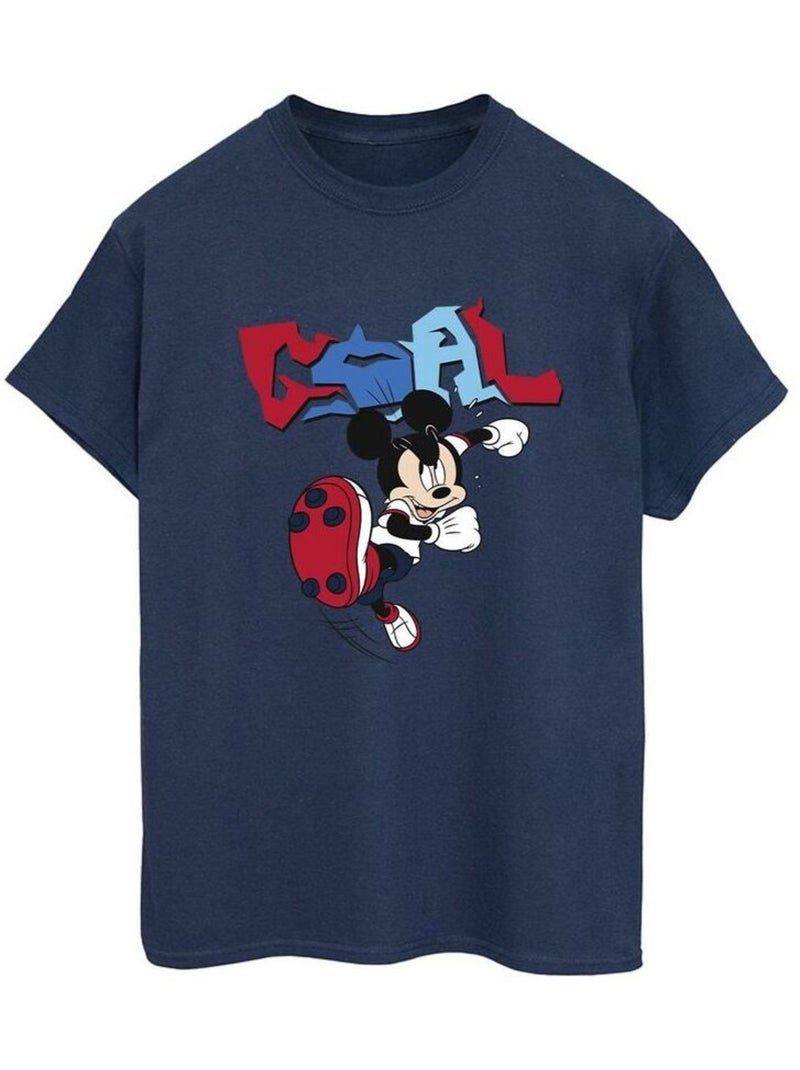 Disney - T-shirt GOAL STRIKER Bleu marine - Kiabi