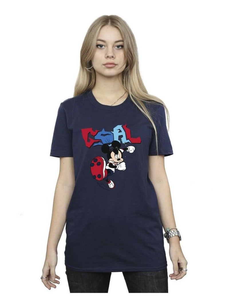Disney - T-shirt GOAL STRIKER Bleu marine - Kiabi