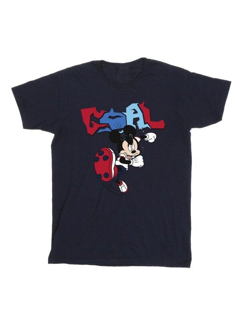 Disney - T-shirt GOAL STRIKER Bleu marine - Kiabi