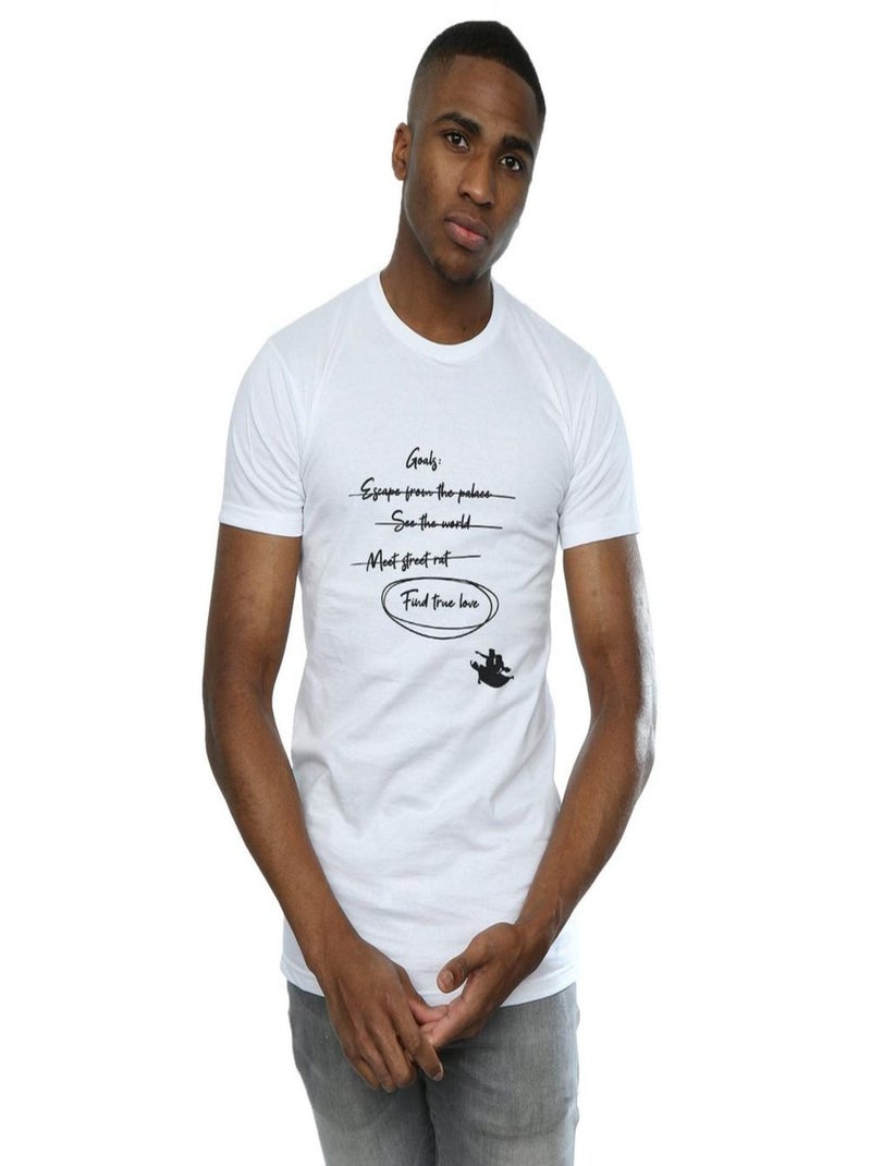 Disney - T-shirt GOALS Blanc - Kiabi