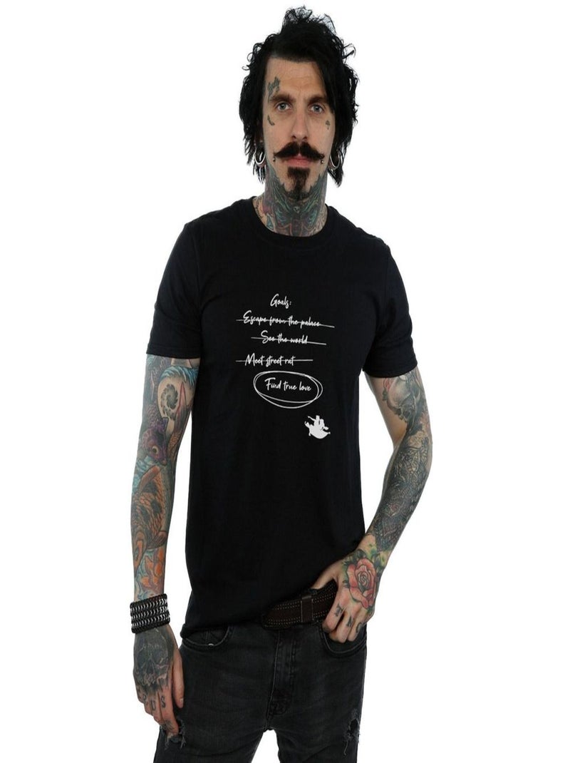 Disney - T-shirt GOALS Noir - Kiabi