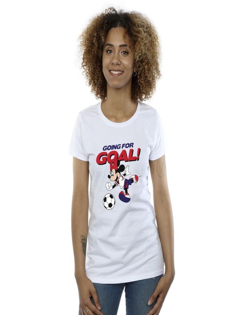 Disney - T-shirt GOING FOR GOAL Blanc - Kiabi