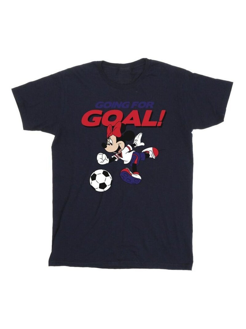 Disney - T-shirt GOING FOR GOAL Bleu marine - Kiabi