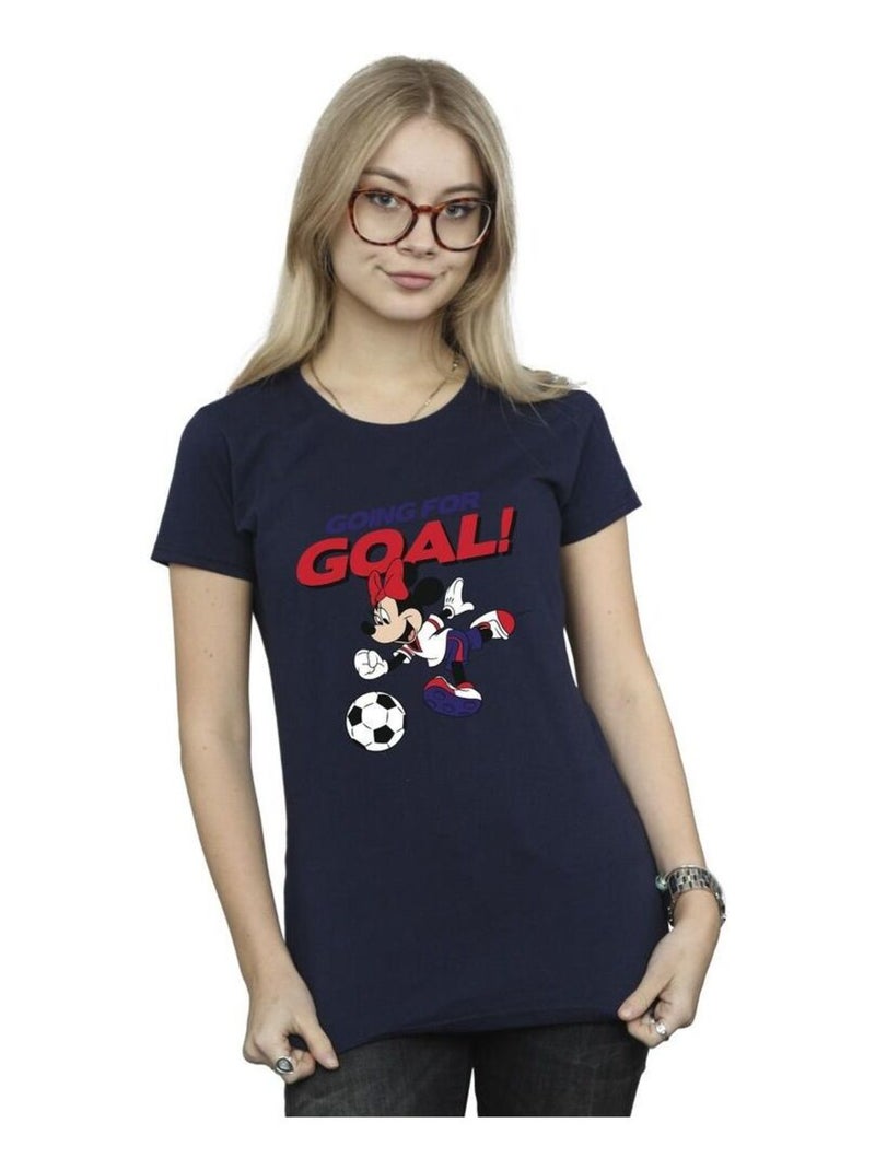 Disney - T-shirt GOING FOR GOAL Bleu marine - Kiabi