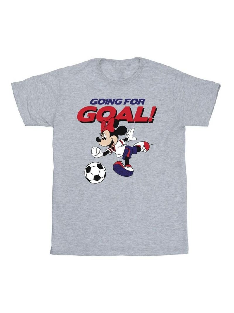 Disney - T-shirt GOING FOR GOAL Gris chiné - Kiabi