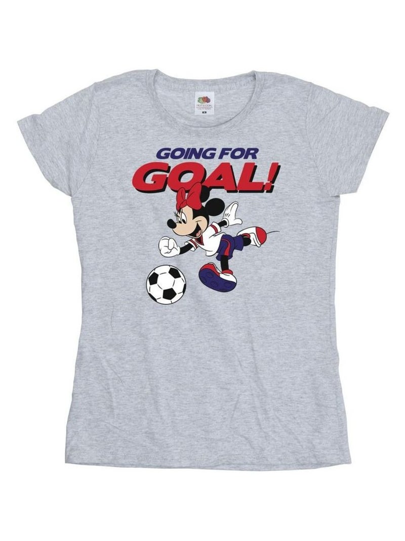Disney - T-shirt GOING FOR GOAL Gris chiné - Kiabi