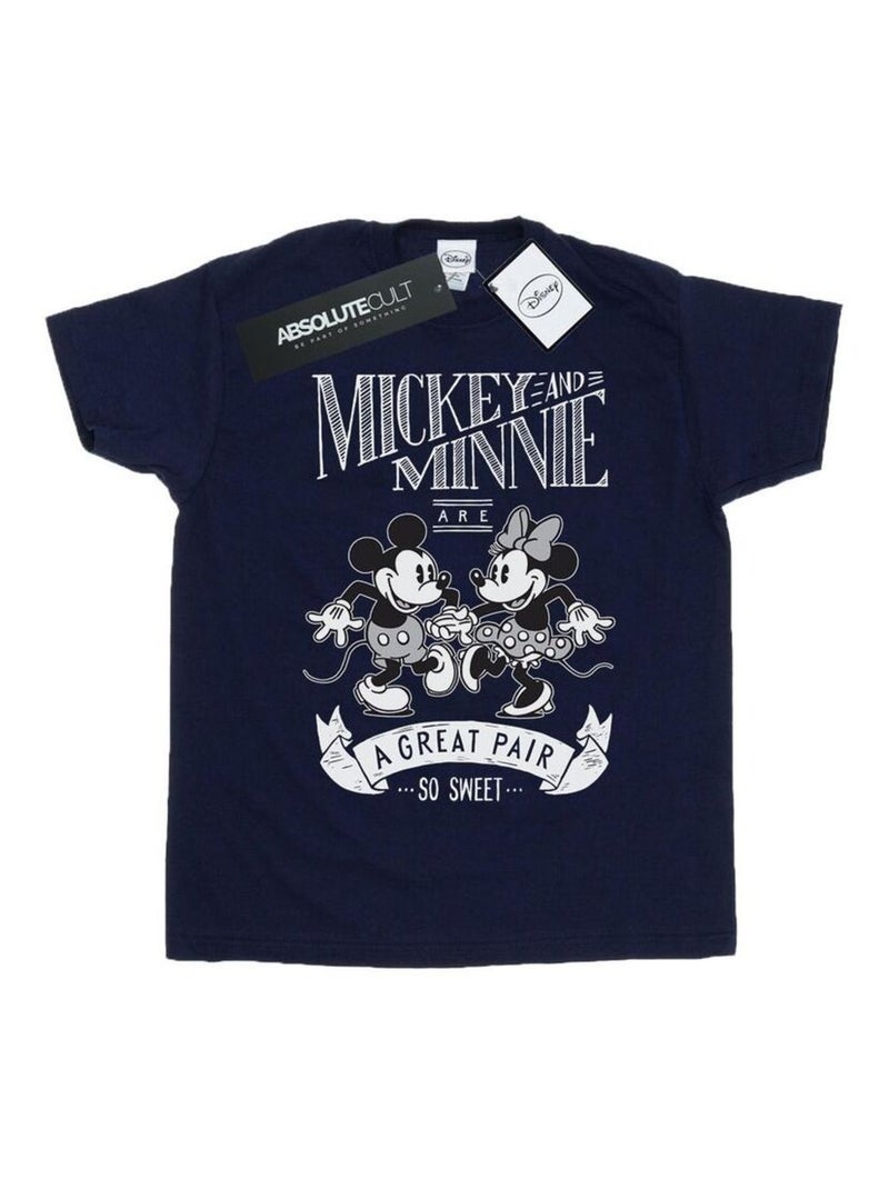 Disney - T-shirt GREAT PAIR Bleu marine - Kiabi