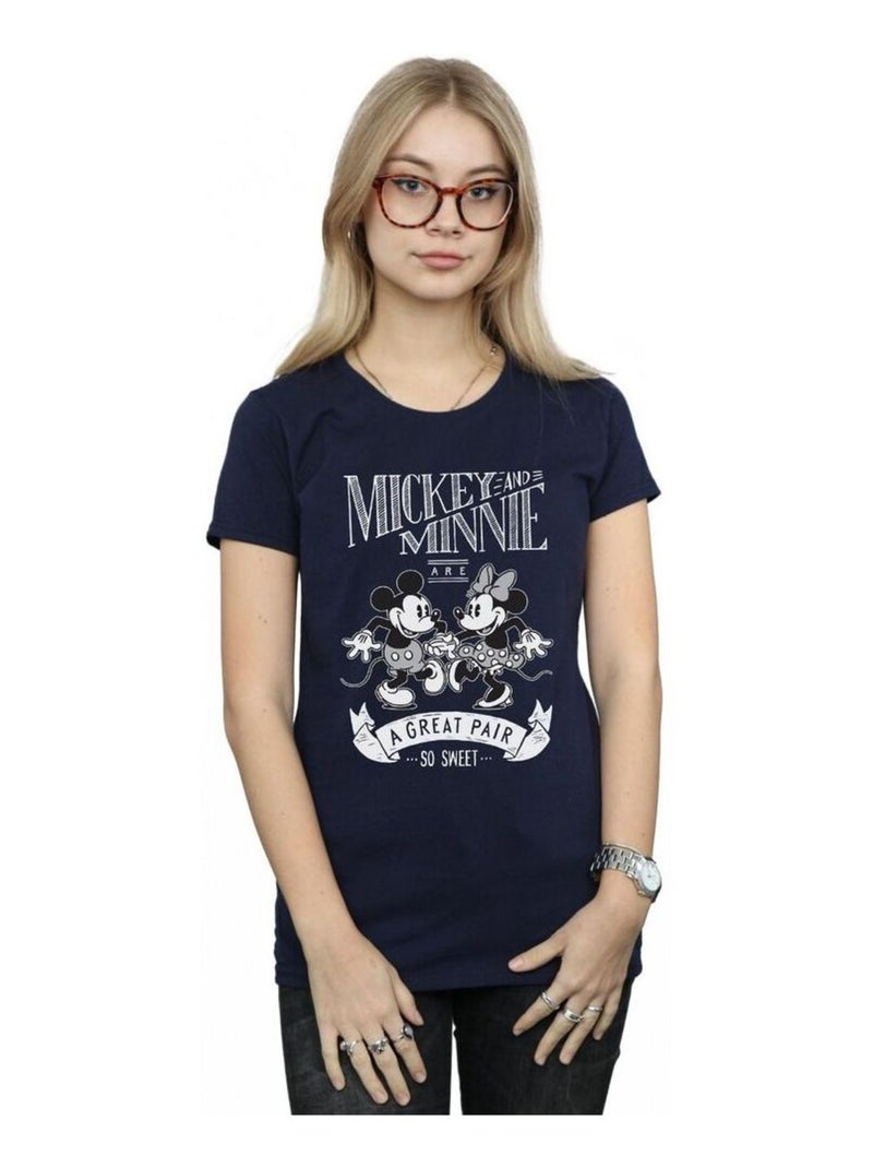 Disney - T-shirt GREAT PAIR Bleu marine - Kiabi