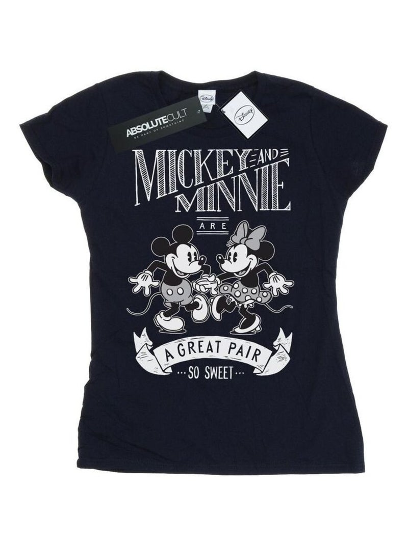 Disney - T-shirt GREAT PAIR Bleu marine - Kiabi