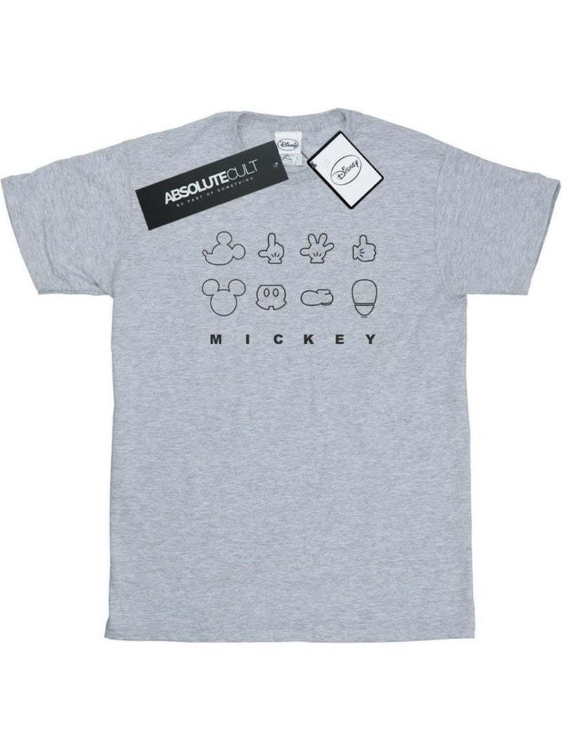 Disney - T-shirt Gris chiné - Kiabi