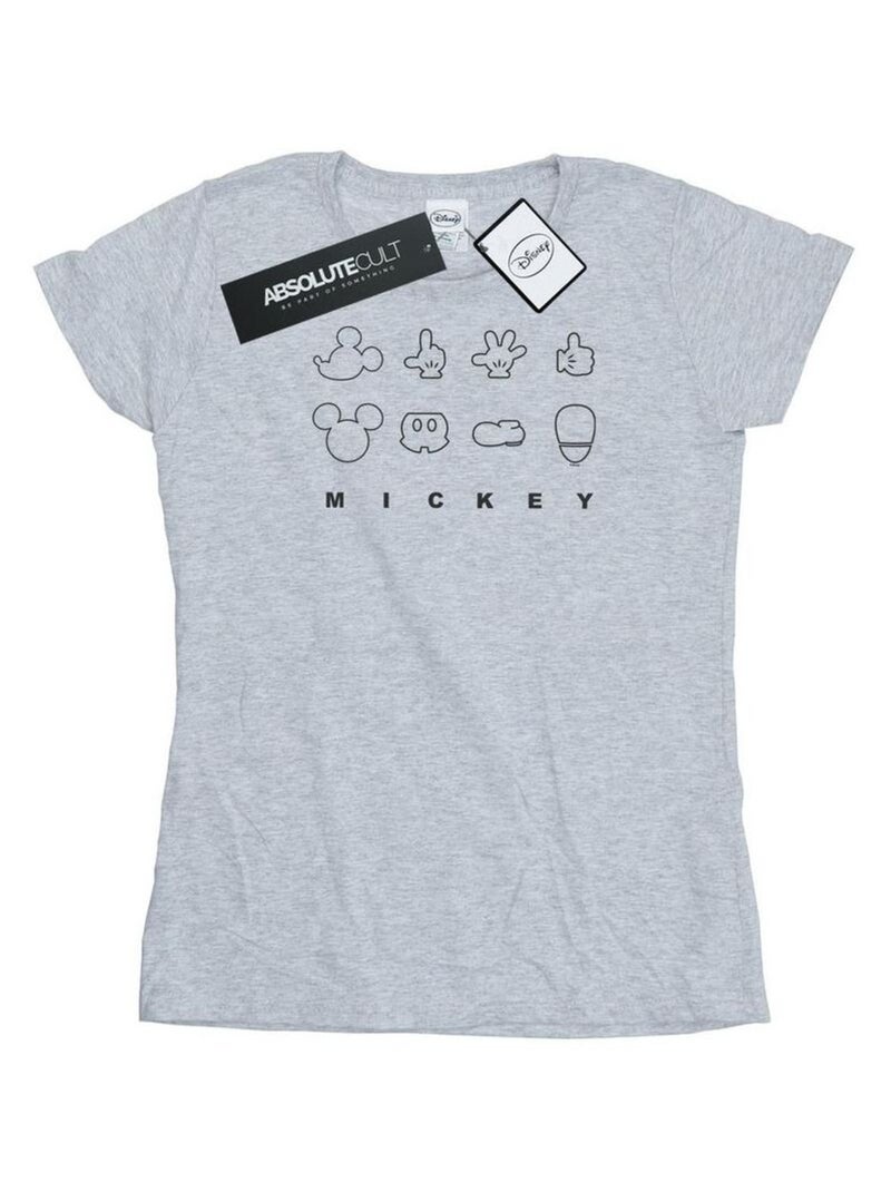 Disney - T-shirt Gris chiné - Kiabi