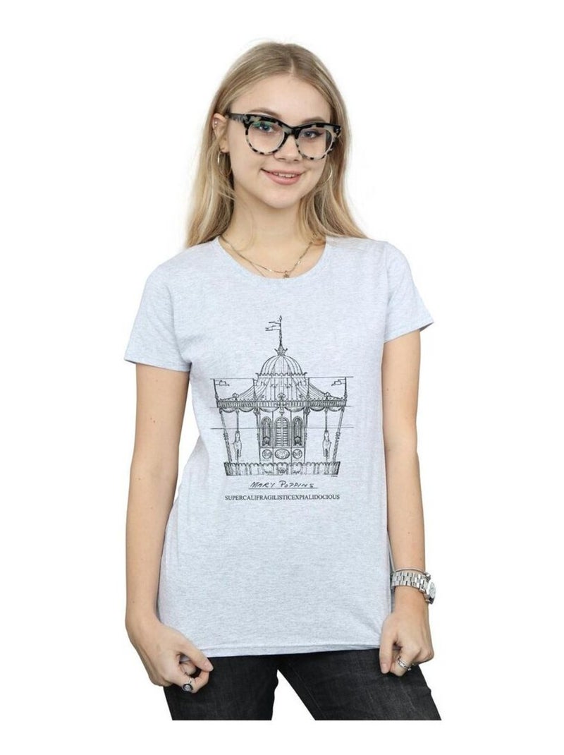 Disney - T-shirt Gris chiné - Kiabi