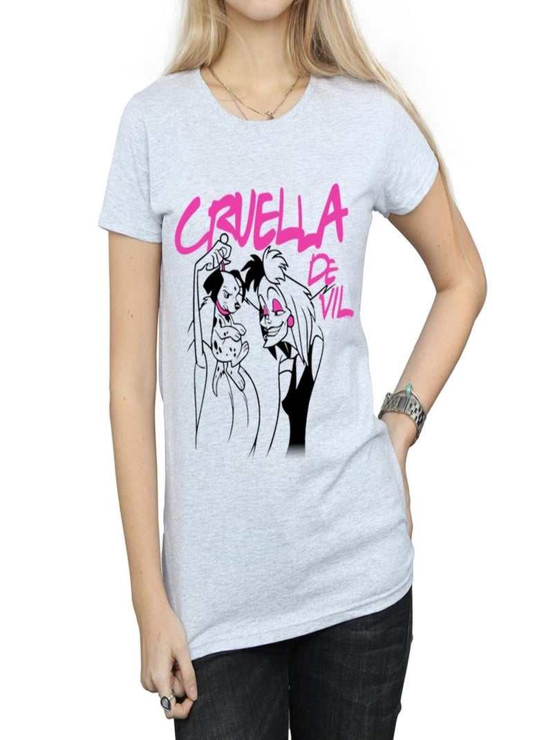 Disney - T-shirt Gris chiné - Kiabi