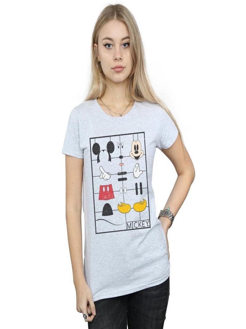 Disney - T-shirt Gris chiné - Kiabi
