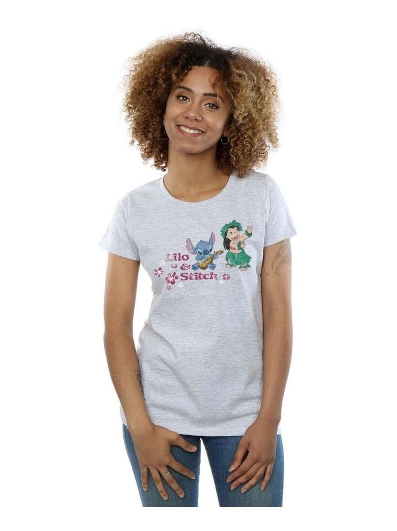Disney - T-shirt Gris chiné - Kiabi