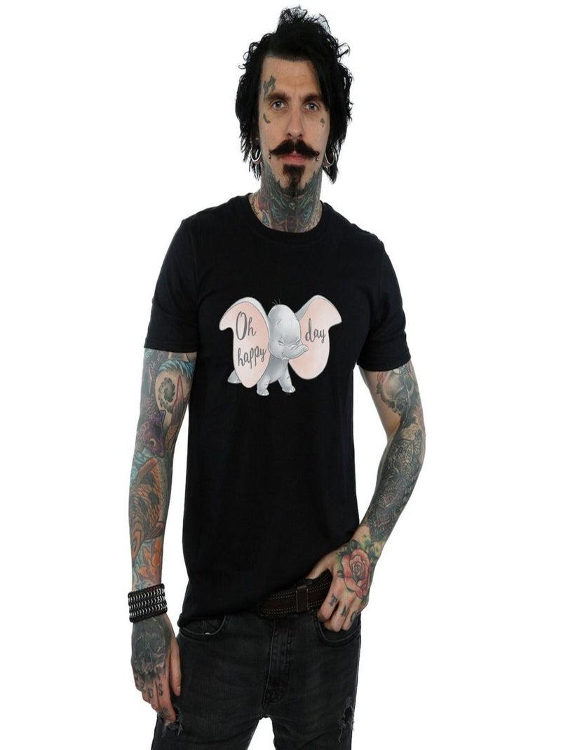 Disney - T-shirt HAPPY DAY Noir - Kiabi