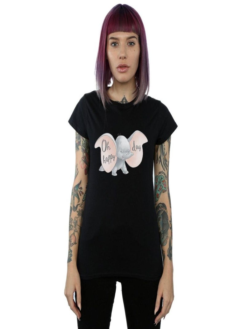 Disney - T-shirt HAPPY DAY Noir - Kiabi